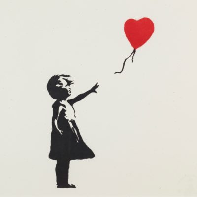 バンクシー「風船と少女」　Banksy《Girl with Balloon》版画